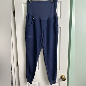 Figs Women’s Navy Zamora Maternity Jogger Scrub Pants